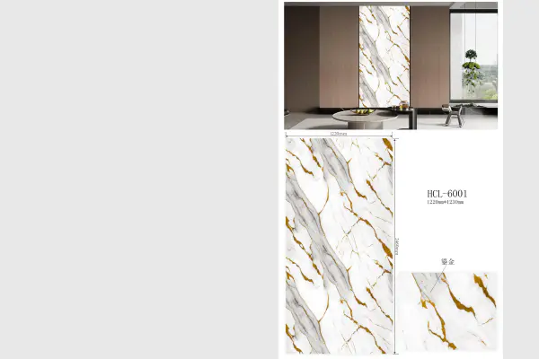  Folie de imprimare la cald Hisea Marble Design